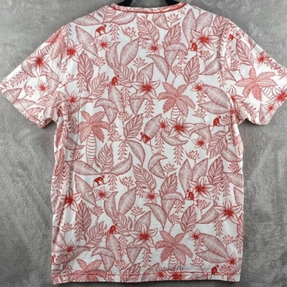 EUC Ted Baker Men’s Red Bengal Floral Print Tee 4